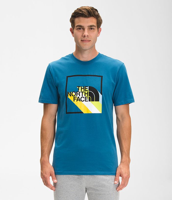 Camiseta The North Face Hombre Azules Manga Corta Shadow Box 07942KEJR